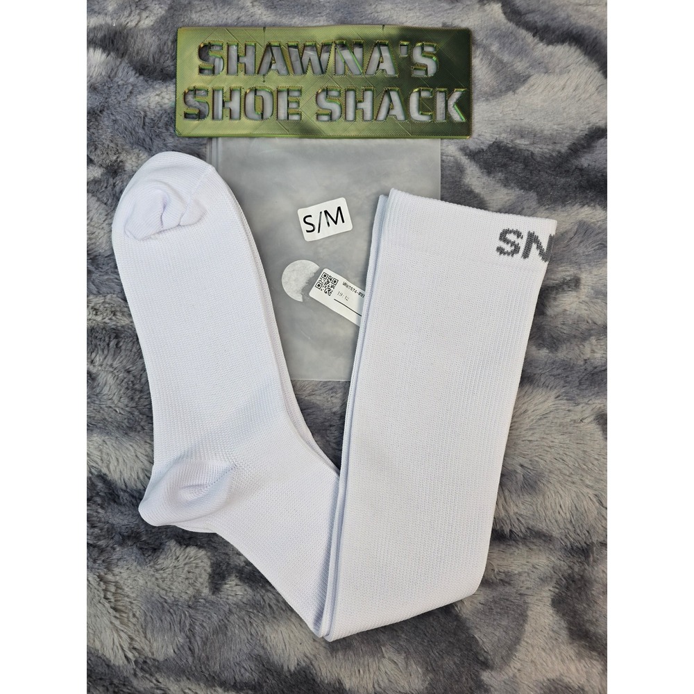 NWT SNOX Compression Socks White Knee High Women S/M